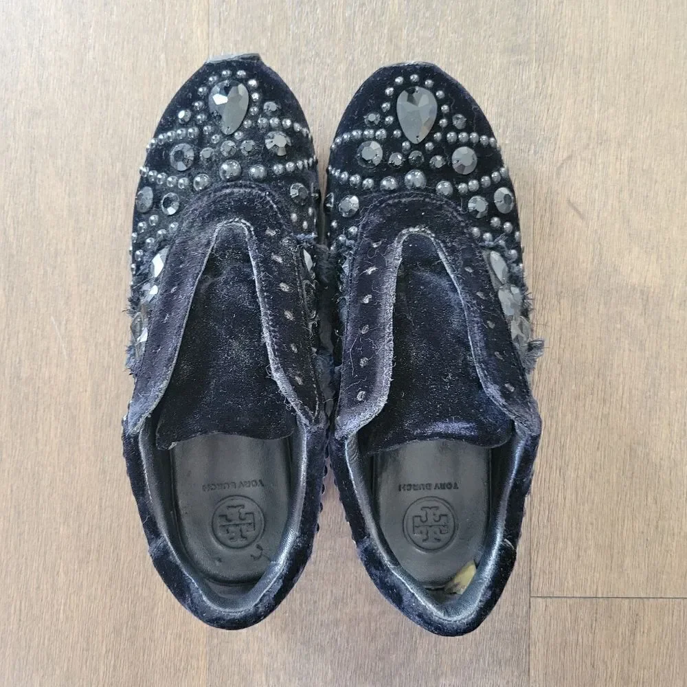 Tory Burch embellished slip on sneakers 37